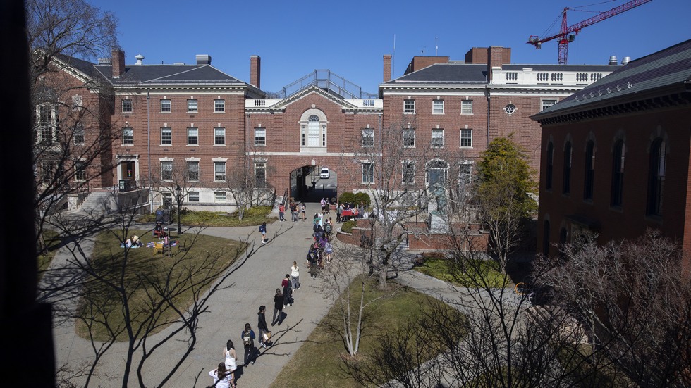 Brown U students line up for Feel Good Fridays 